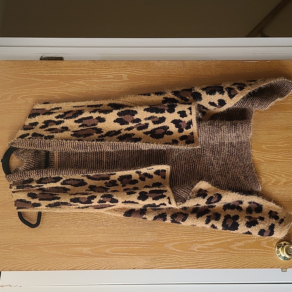 Cheetah Print Sweater Vest